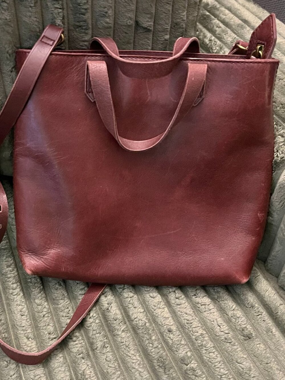 Vintage Madewell Brown Leather Shoulder Bag